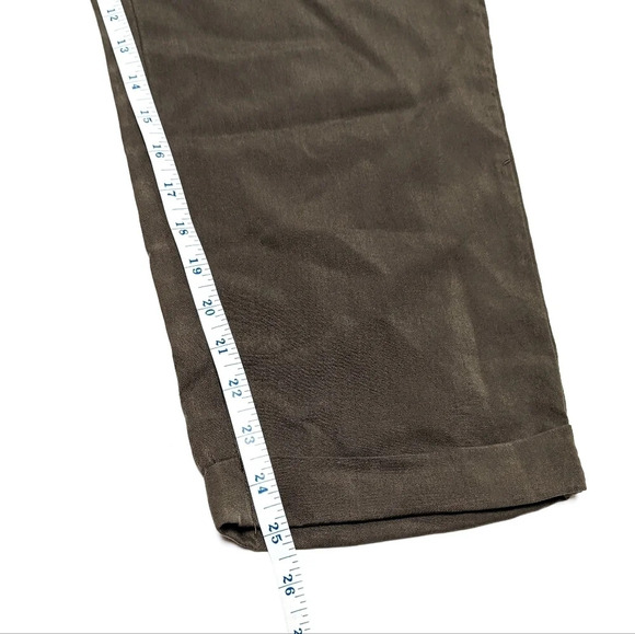 NWT H&M Conscious Olive Green Paper Bag Pants size 12 - Picture 9 of 9